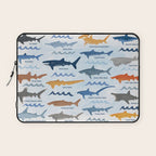 Shark Species Identification Chart Laptop Sleeve Gallery Image 1
