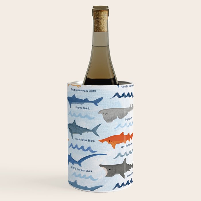 Shark Species Identification Chart Wine Chiller Gallery Image 3