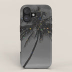 THE PALM | collage | glitter | shiny | summer | beach | black and white | diamonds | creative | hot iPhone Case Gallery Image 1