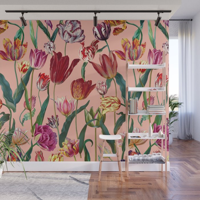 Magic Tulips Pattern VII Wall Mural Gallery Image 1