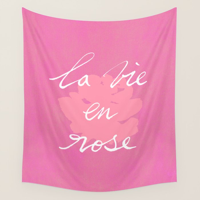 La Vie en Rose Wall Tapestry Gallery Image 1