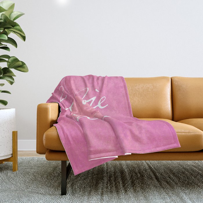 La Vie en Rose Throw Blanket Gallery Image 1