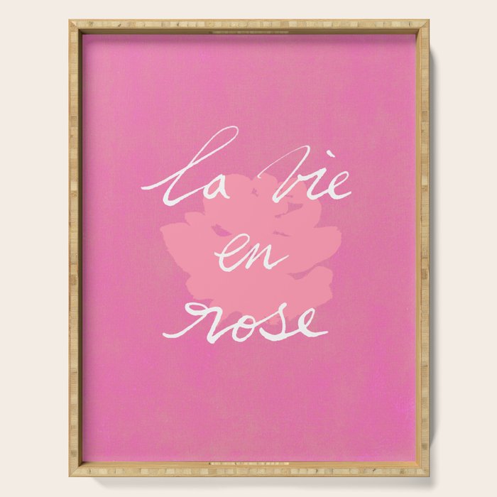 La Vie en Rose Serving Tray Gallery Image 1