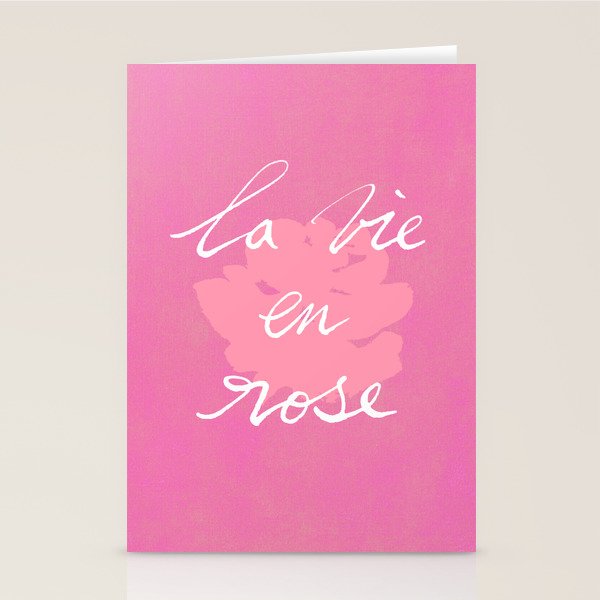 La Vie en Rose Stationery Card Gallery Image 2