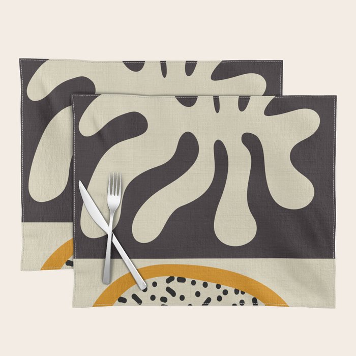 cut out matisse with dots Placemat Gallery Image 1