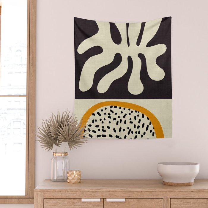 cut out matisse with dots Wall Tapestry Gallery Image 2