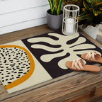 cut out matisse with dots Outdoor Rug Gallery Image 2