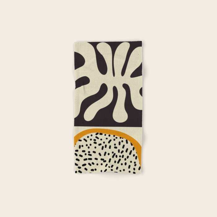cut out matisse with dots Bath Towel Gallery Image 1