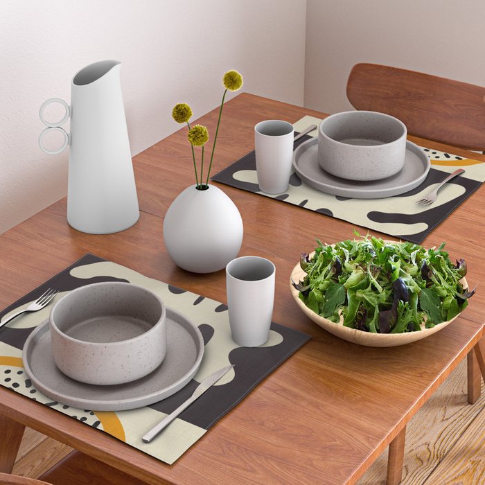 cut out matisse with dots Placemat Gallery Image 2
