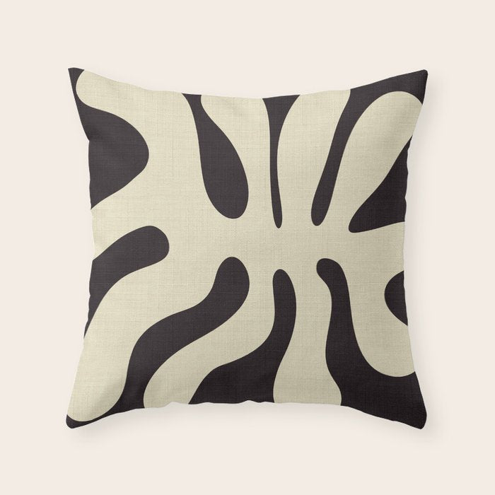cut out matisse with dots Throw Pillow Gallery Image 6