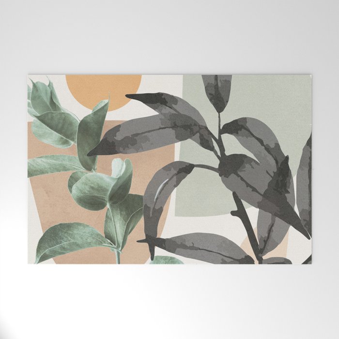 Sunset Flora 01 Welcome Mat Gallery Image 1