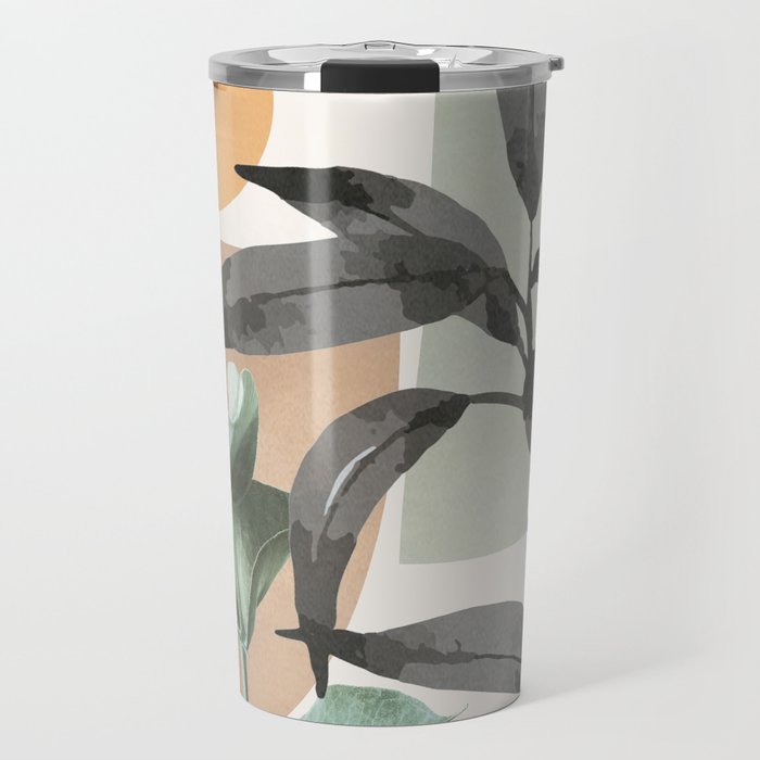 Sunset Flora 01 Travel Mug Gallery Image 1