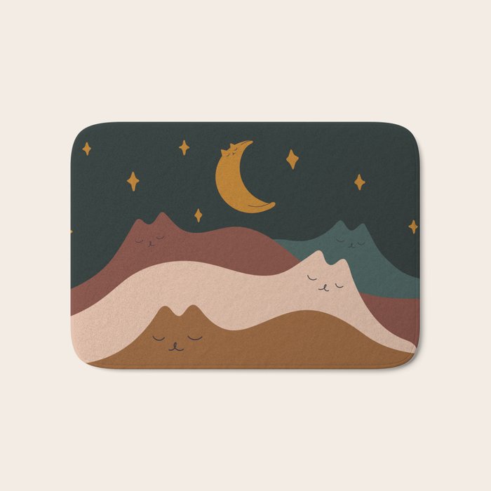 Cat Landscape 133 Bath Mat Gallery Image 1