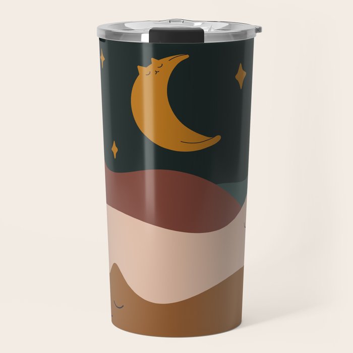 Cat Landscape 133 Travel Mug Gallery Image 1