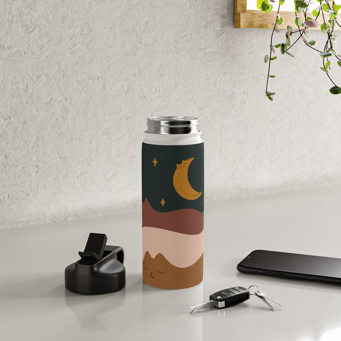 Cat Landscape 133 Water Bottle Gallery Image 4
