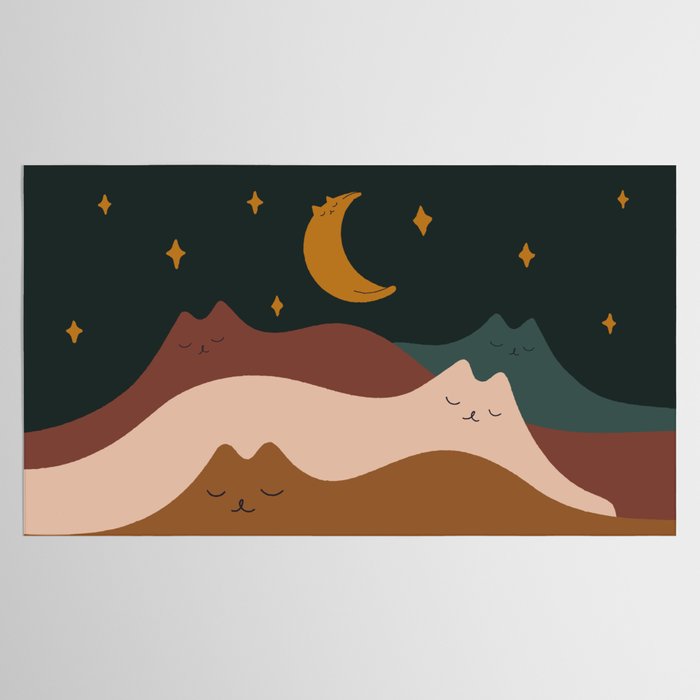Cat Landscape 133 Tablecloth Gallery Image 2
