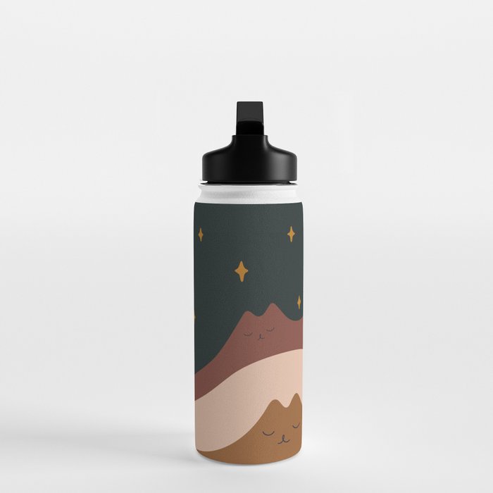 Cat Landscape 133 Water Bottle Gallery Image 3