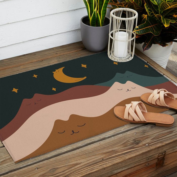 Cat Landscape 133 Outdoor Rug Gallery Image 2