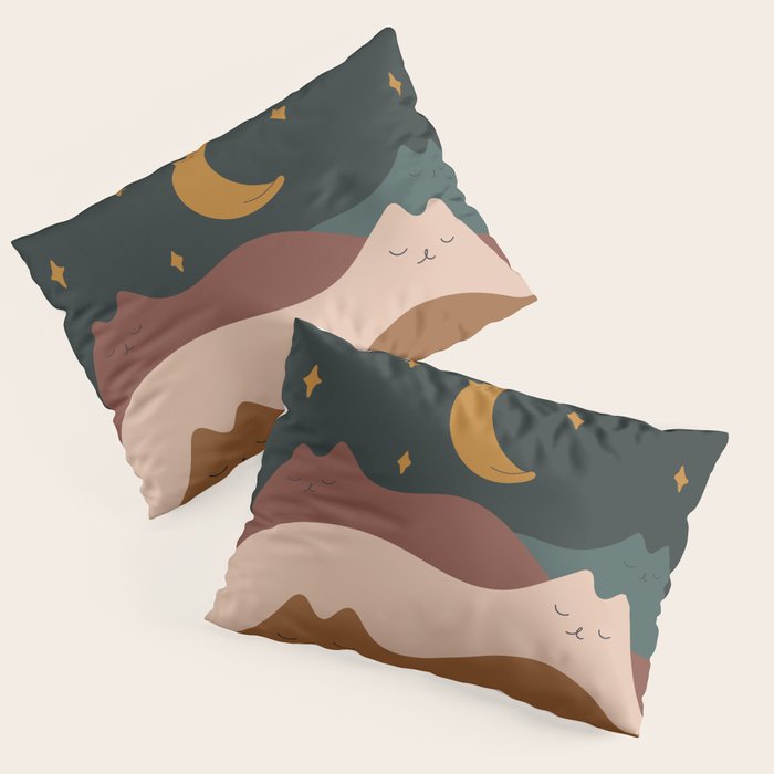 Cat Landscape 133 Pillow Sham Gallery Image 3
