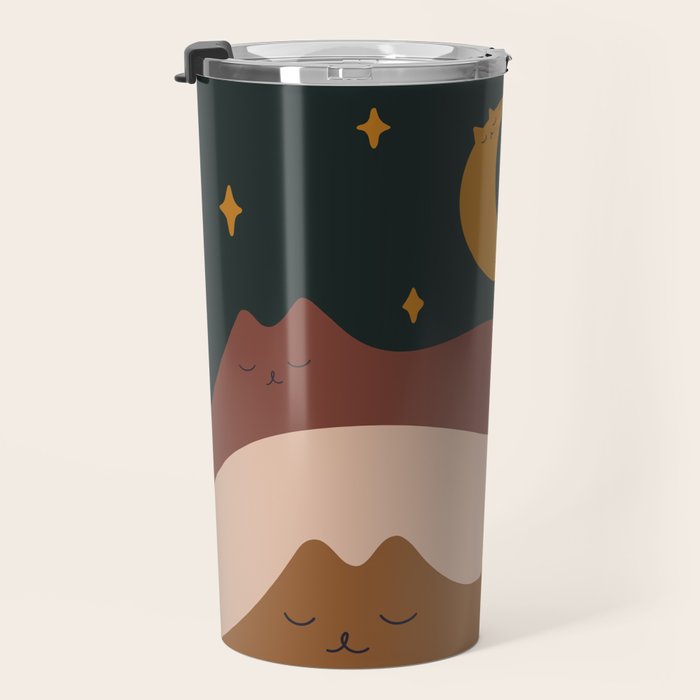 Cat Landscape 133 Travel Mug Gallery Image 3