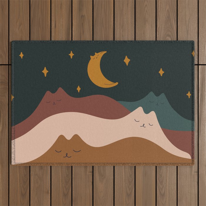 Cat Landscape 133 Outdoor Rug Gallery Image 1