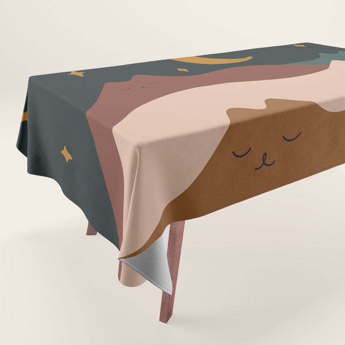 Cat Landscape 133 Tablecloth Gallery Image 1