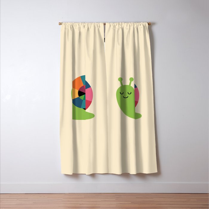 Snail Vibes Window Curtain Gallery Image 3