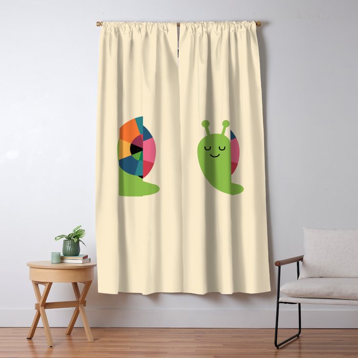 Snail Vibes Window Curtain Gallery Image 1