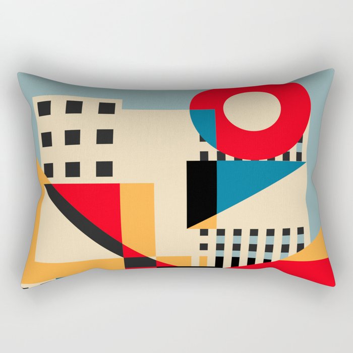 Dream Geometric City Rectangular Pillow Gallery Image 2