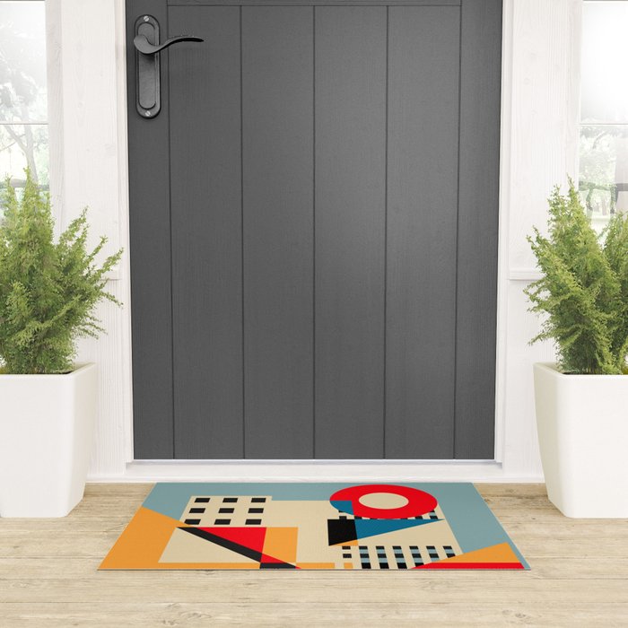 Dream Geometric City Welcome Mat Gallery Image 3