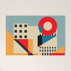 Dream Geometric City Welcome Mat Gallery Image 1