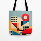 Dream Geometric City Tote Bag Gallery Image 1