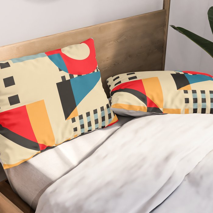 Dream Geometric City Pillow Sham Gallery Image 2