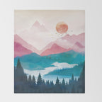Wilderness Becomes Alive at Night II Throw Blanket Gallery Image 2