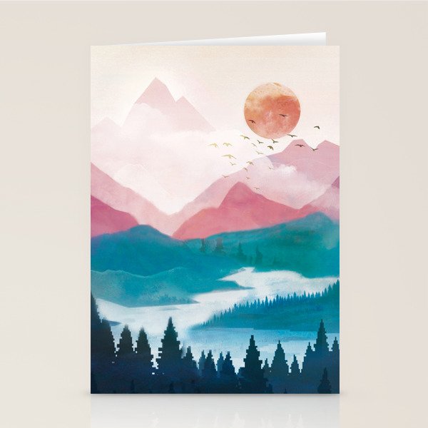 Wilderness Becomes Alive at Night II Stationery Card Gallery Image 2