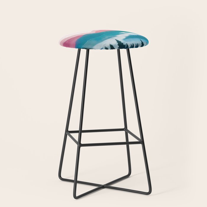 Wilderness Becomes Alive at Night II Stool Gallery Image 1
