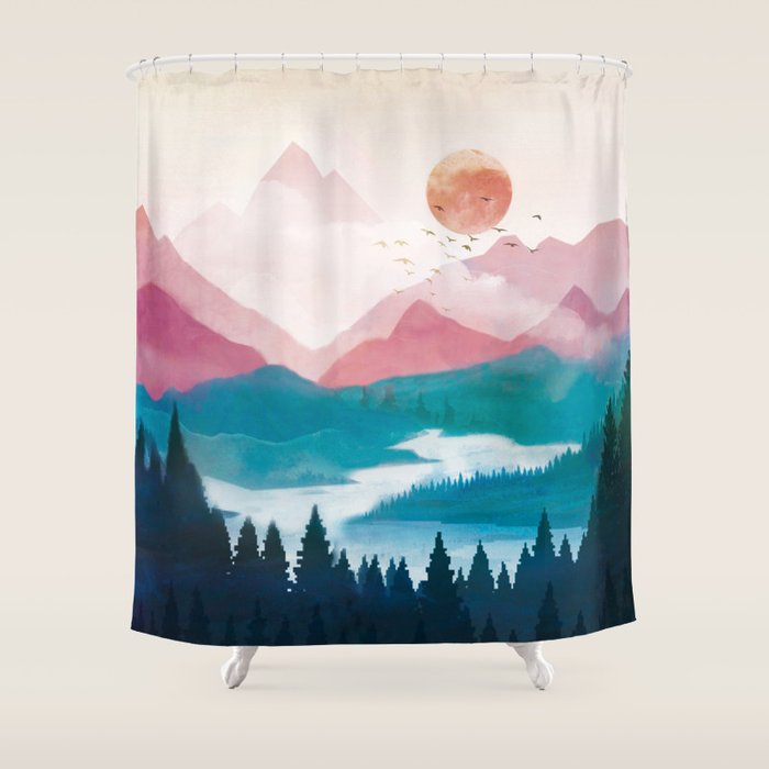 Wilderness Becomes Alive at Night II Shower Curtain Gallery Image 1