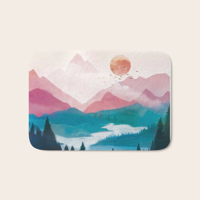 Wilderness Becomes Alive at Night II Bath Mat Gallery Image 1