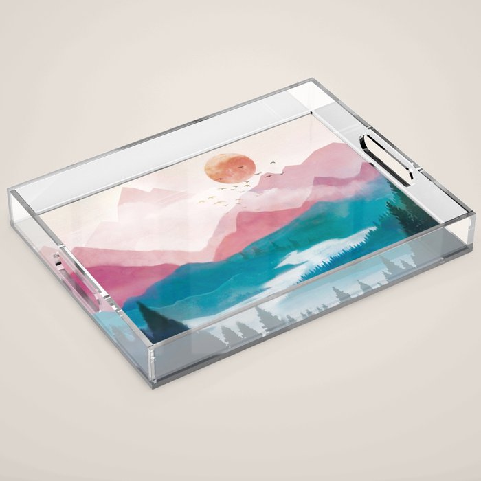 Wilderness Becomes Alive at Night II Acrylic Tray Gallery Image 1