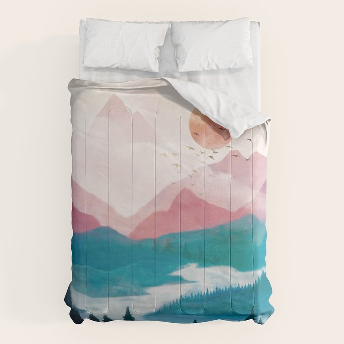 Wilderness Becomes Alive at Night II Comforter Gallery Image 1
