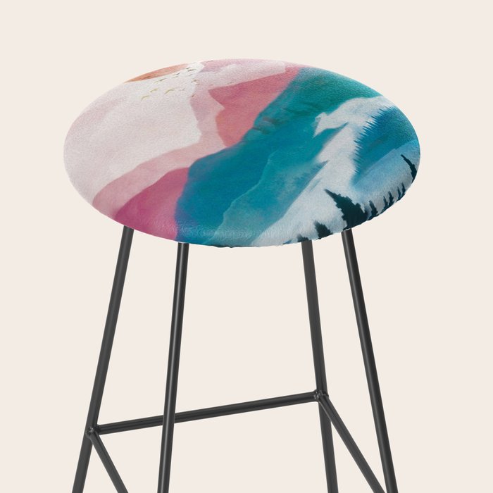 Wilderness Becomes Alive at Night II Stool Gallery Image 2