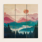 Wilderness Becomes Alive at Night II Wood Wall Art Gallery Image 1