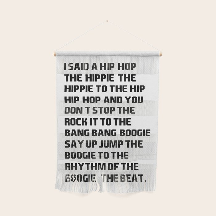 RAPPERS DELIGHT I Said A Hip Hop Wall Hanging Gallery Image 1
