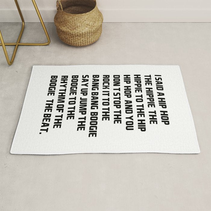 RAPPERS DELIGHT I Said A Hip Hop Rug Gallery Image 1