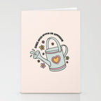 Cancer Zodiac Watering Can Stationery Card Gallery Image 2