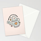 Cancer Zodiac Watering Can Stationery Card Gallery Image 2