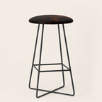 Tortoiseshell Pattern Amber Red Stool Gallery Image 1