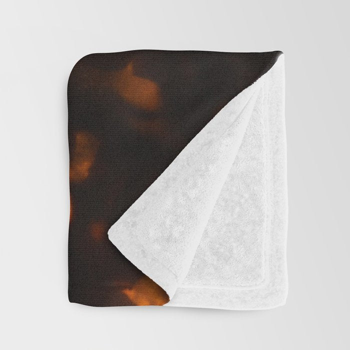 Tortoiseshell Pattern Amber Red Throw Blanket Gallery Image 3