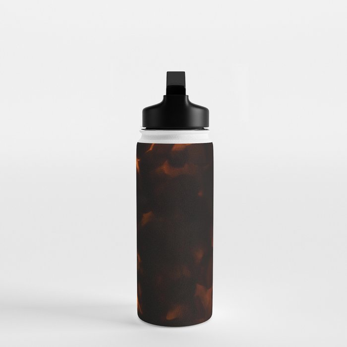 Tortoiseshell Pattern Amber Red Water Bottle Gallery Image 3