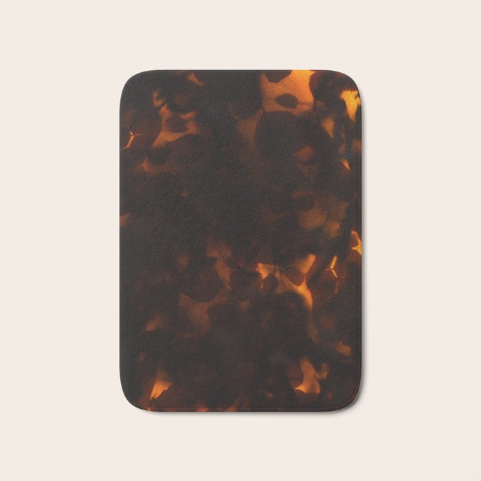 Tortoiseshell Pattern Amber Red Bath Mat Gallery Image 1